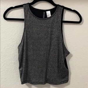 Metallic crop top